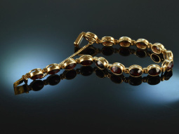 Around 1995! Beautiful bohemian garnet bracelet silver...