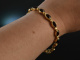 Around 1995! Beautiful bohemian garnet bracelet silver 925 gold plated