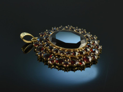 Around 1965! Wonderful bohemian garnet pendant so called...