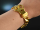 1975! Sensational rare vintage belt bracelet silver 900 gold plated