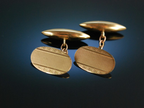 Vintage Cufflinks! Manschettenkn&ouml;pfe Gold 375 Birmingham um 1968