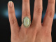 M&uuml;nchen um 1970! Feinster gro&szlig;er Opal Brillant Ring Wei&szlig; Gold 585