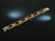 Around 1930! Strict Bauhaus amber bracelet silver 835 gold plated