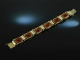 Around 1930! Strict Bauhaus amber bracelet silver 835 gold plated