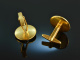 Around 1965! Horse Cufflinks for the Rider Silver 925 gold plated signed