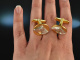 Around 1965! Horse Cufflinks for the Rider Silver 925 gold plated signed