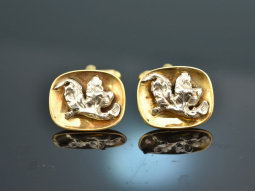 Around 1965! Beautiful vintage costume cufflinks silver...