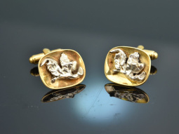 Around 1965! Beautiful vintage costume cufflinks silver...