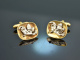 Around 1965! Beautiful vintage costume cufflinks silver 835 gold plated