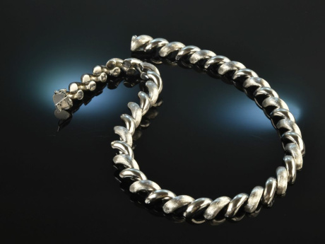 D&uuml;sseldorf around 1960! Chic vintage statement necklace silver 835