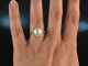 Hamburg um 1915! Edler Platin Mabe Perlen Ring mit Diamanten