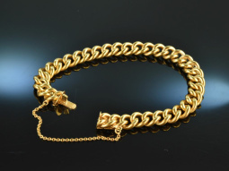 Around 1970! Chic classic tank bracelet silver 800 gold...