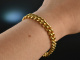 Around 1970! Chic classic tank bracelet silver 800 gold plated