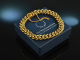 Around 1970! Chic classic tank bracelet silver 800 gold plated
