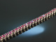 1975! Classic precious Ruby Riviere Bracelet White Gold 750