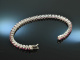 1975! Classic precious Ruby Riviere Bracelet White Gold 750