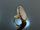 Um 1930! Klassischer Damen Siegel Wappen Ring Onyx Gold 333