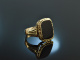 N&uuml;rnberg um 1900! Besonders sch&ouml;ner Wappen Siegel Ring Onyx Gold 585