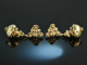 Transylvania around 1900! Beautiful traditional costumes Dirndl earrings silver 800 delicately gold-plated