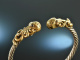 Around 1990! Chic Vintage Octopus Bangle Silver 925 gold plated