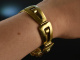 Around 1962! Chic Sixties Statement bracelet silver 925 gold plated