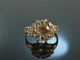 Flandern um 1740! Seltenster feiner Barock Ring Diamantrosen Gold 585