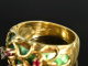 Victor Mayer Faberg&eacute; Stil! Traum Ring Email Rubin Diamanten Gold signiert