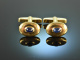 Around 1995! Finest cufflinks sapphire cabochons gold 750 signed