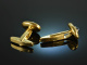 Around 1995! Finest cufflinks sapphire cabochons gold 750 signed