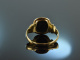 Frankfurt um 1900! H&uuml;bscher Damen Wappen Siegel Ring Blutjaspis Gold 585