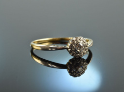Um 1910! Zarter historischer Diamant Verlobungs Ring Gold...