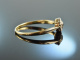 Um 1910! Zarter historischer Diamant Verlobungs Ring Gold 585 Platin