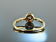 Um 1910! Zarter historischer Diamant Verlobungs Ring Gold 585 Platin