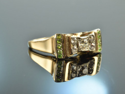M&uuml;nster um 1920! Feiner Art Deco Ring Diamanten...