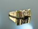 M&uuml;nster um 1920! Feiner Art Deco Ring Diamanten Peridot Gold 585