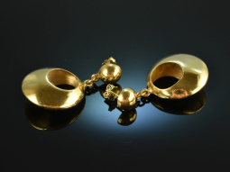 Around 1965! Chic big vintage sixties earrings silver...