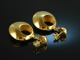 Around 1965! Chic big vintage sixties earrings silver gold plated