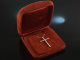 Wempe around 2006! Finest cross pendant with chain 1.42 ct diamonds white gold 750