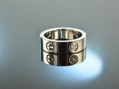 Love! Cartier Ring 950 Platin 0,07 ct Brillant Gr&ouml;&szlig;e 52