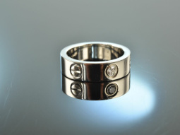 Love! Cartier Ring 950 Platin 0,07 ct Brillant...