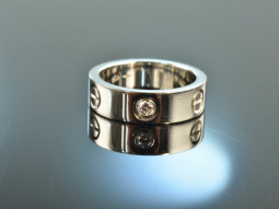 Love! Cartier Ring 950 Platin 0,07 ct Brillant Gr&ouml;&szlig;e 52