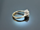 Stuttgart um 1975! Sehr feiner Verlobungs Brillant Ring 0,55 ct Gold 750