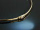 Around 1995! Delicate noble bangle diamond 0.07 ct gold 585