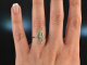 USA um 1910! Feiner Art Deco Ring Saphire Diamanten Gold 750 Platin