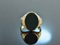Um 1950! Sch&ouml;ner klassischer Wappen Siegel Ring...