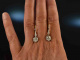 Stuttgart um 1915! Feinste Art Deco 0,6 ct Diamant Ohrringe Platin Gold 750