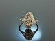 Berlin um 1915! Feiner Art Deco Diamant Ring 0,35 ct Wei&szlig; Gold 750