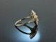 Berlin um 1915! Feiner Art Deco Diamant Ring 0,35 ct Wei&szlig; Gold 750