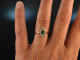 Berlin um 1900! Antiker Smaragd Diamant Marquise Ring 0,6 ct Rot Gold 585