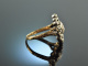 Um 1780! Seltener historischer Rosenschliff Diamant Ring 0,8 ct Gold 585